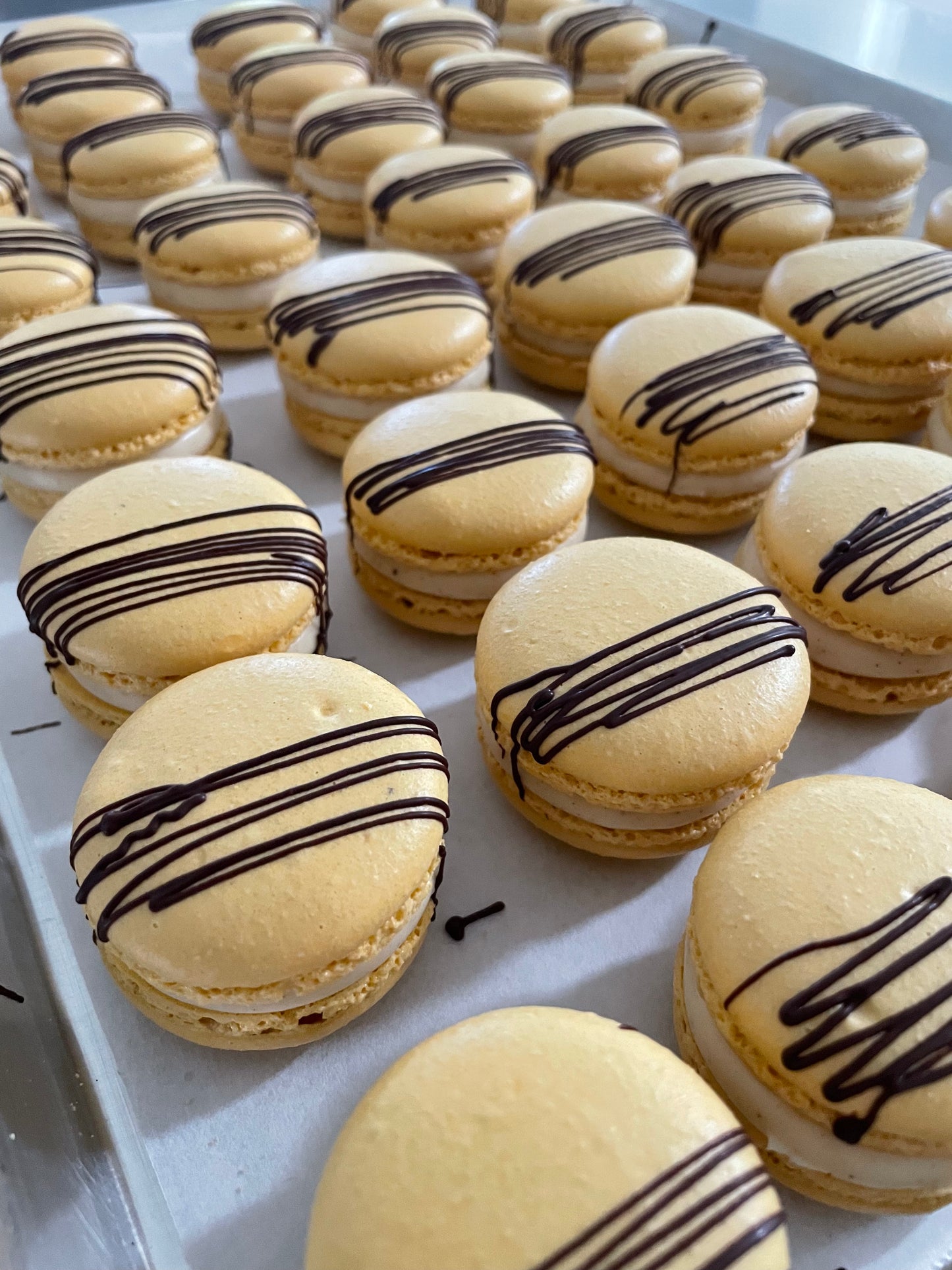 Eggnog Macarons