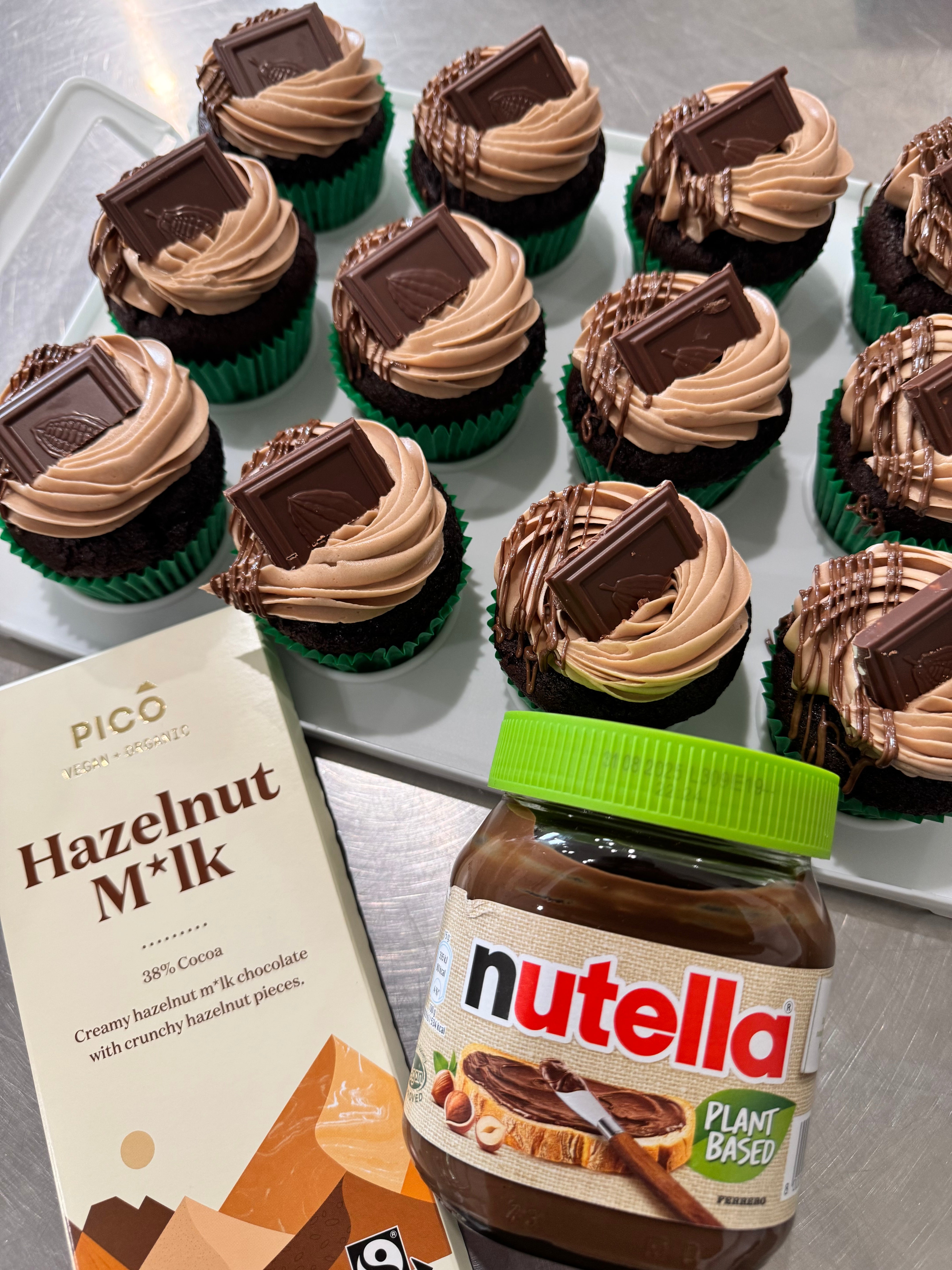 Vegan Nutella Cupcakes