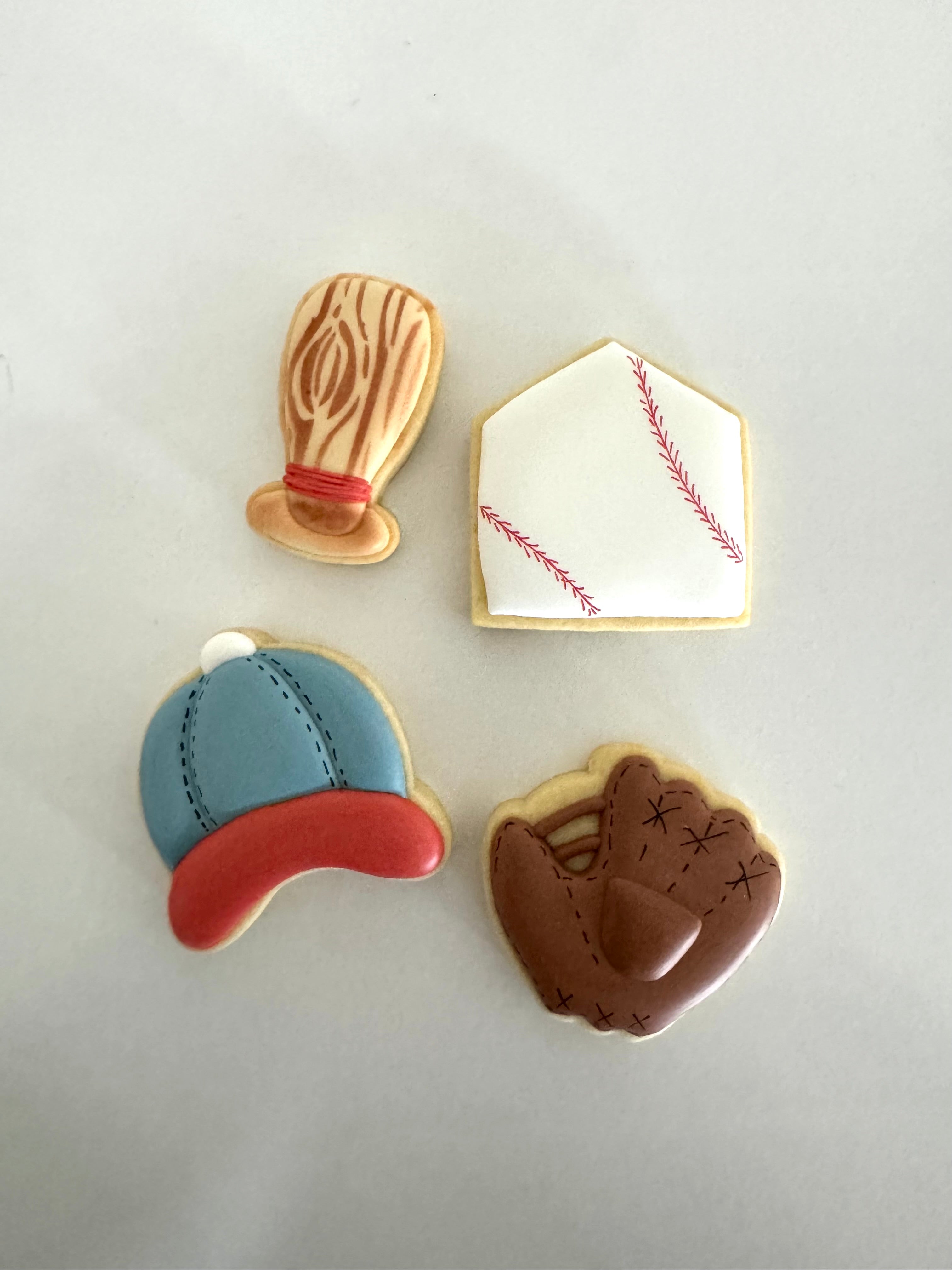 Baseball Player Mini Cookies