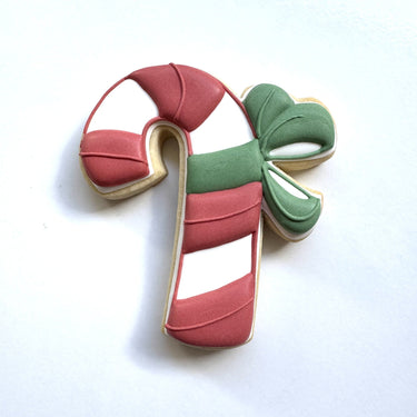 Candy Cane Bow Cookie Cutter