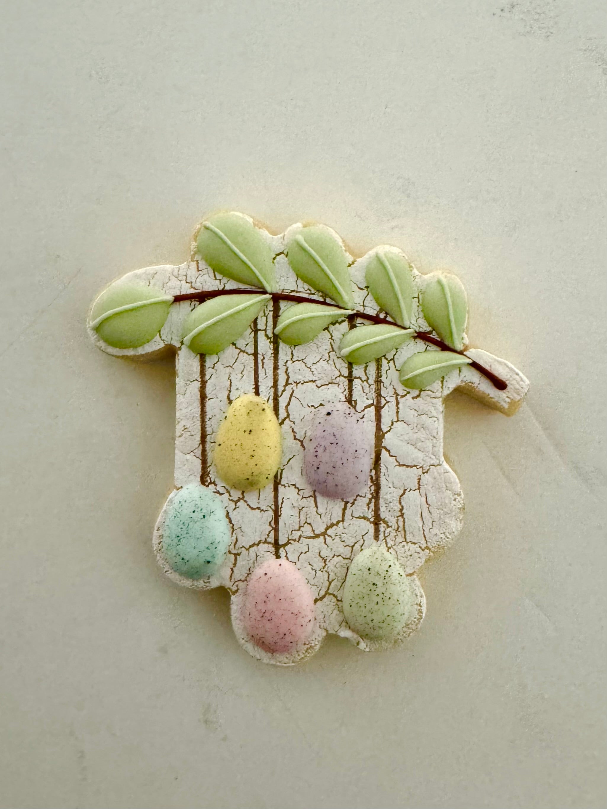 Easter egg branch cookie