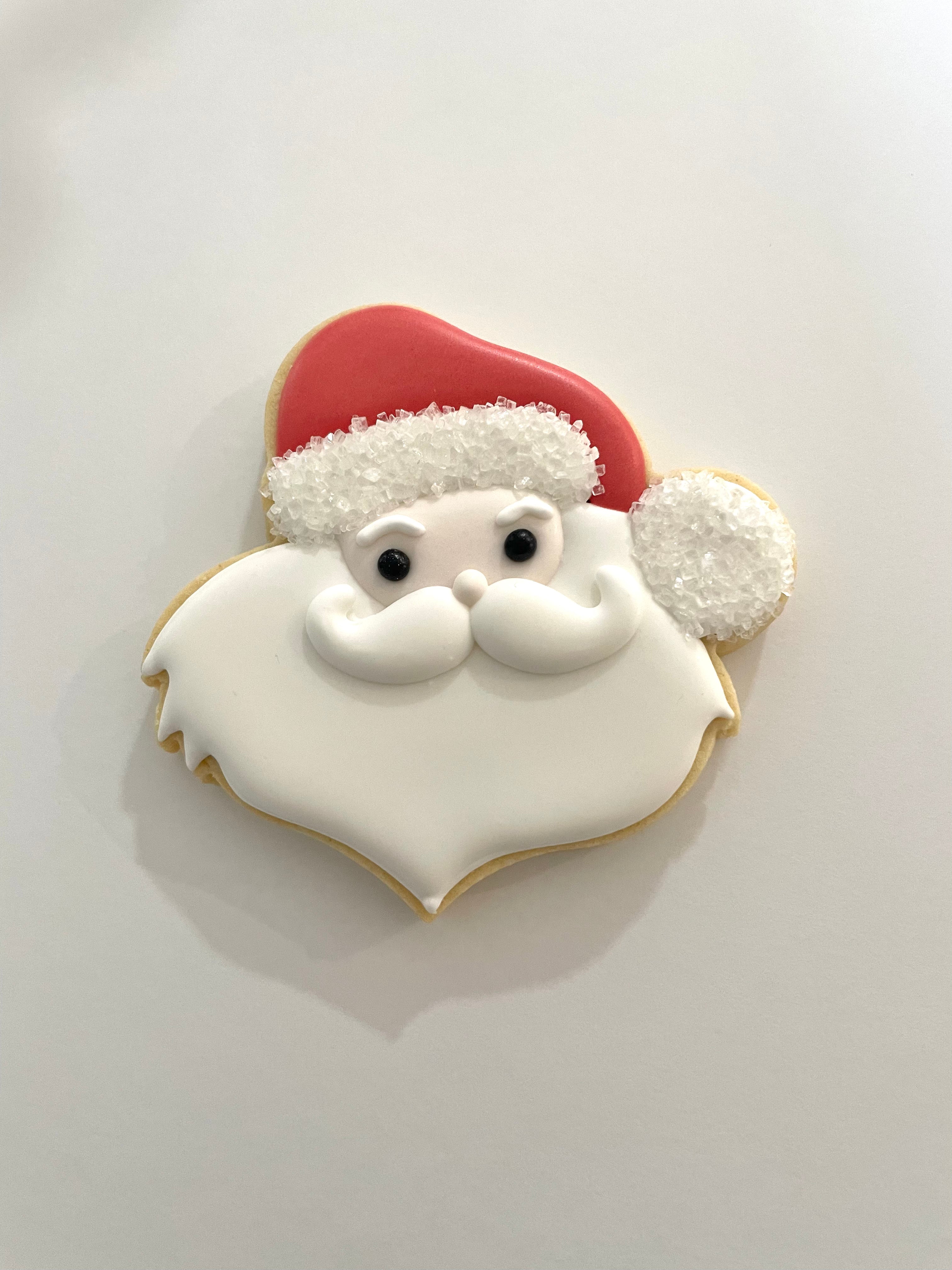 Large Beard Santa Cookie