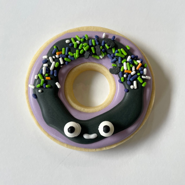 Halloween Donut Large Cookie