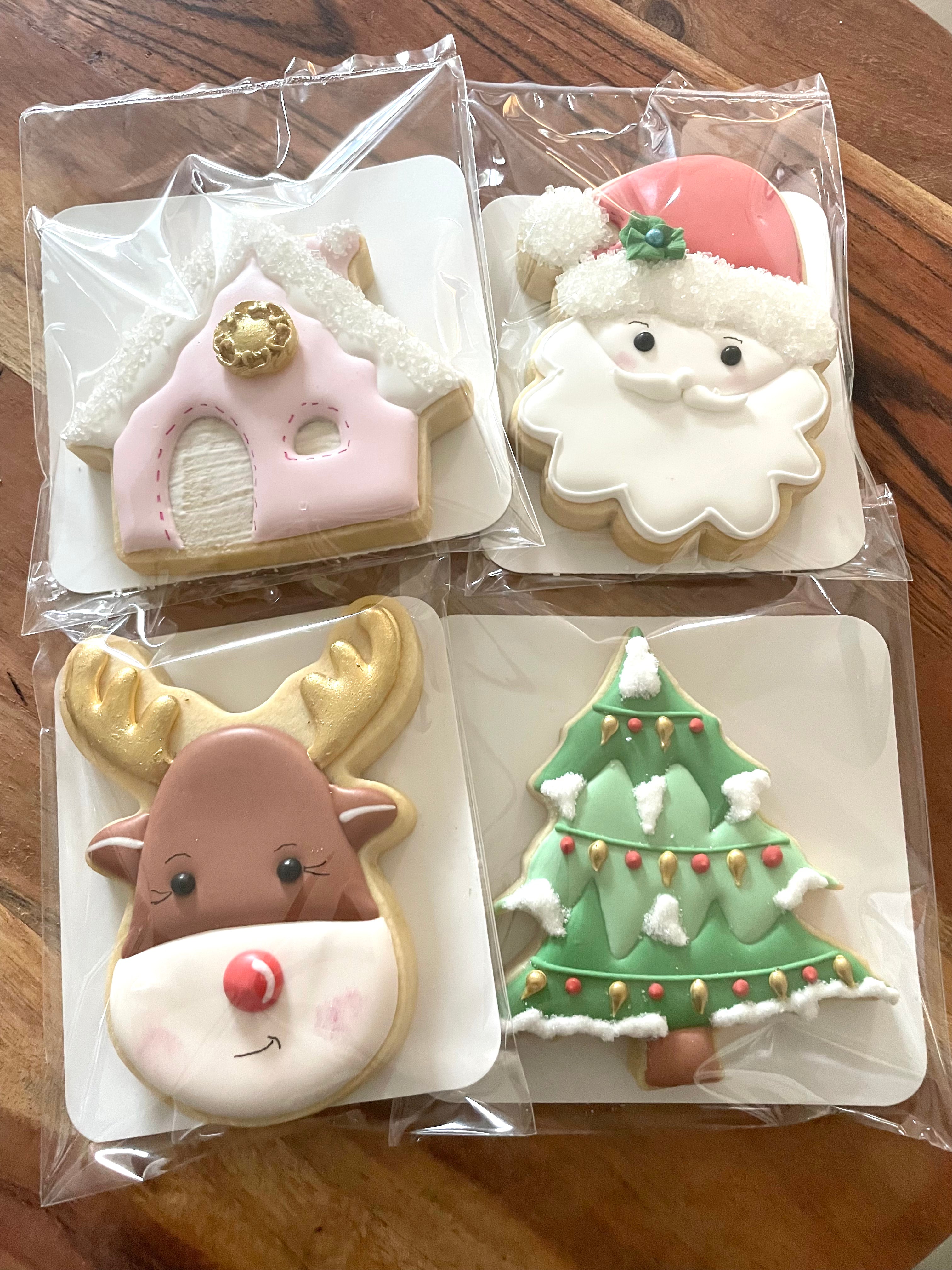 4 Large Christmas Cookie pack