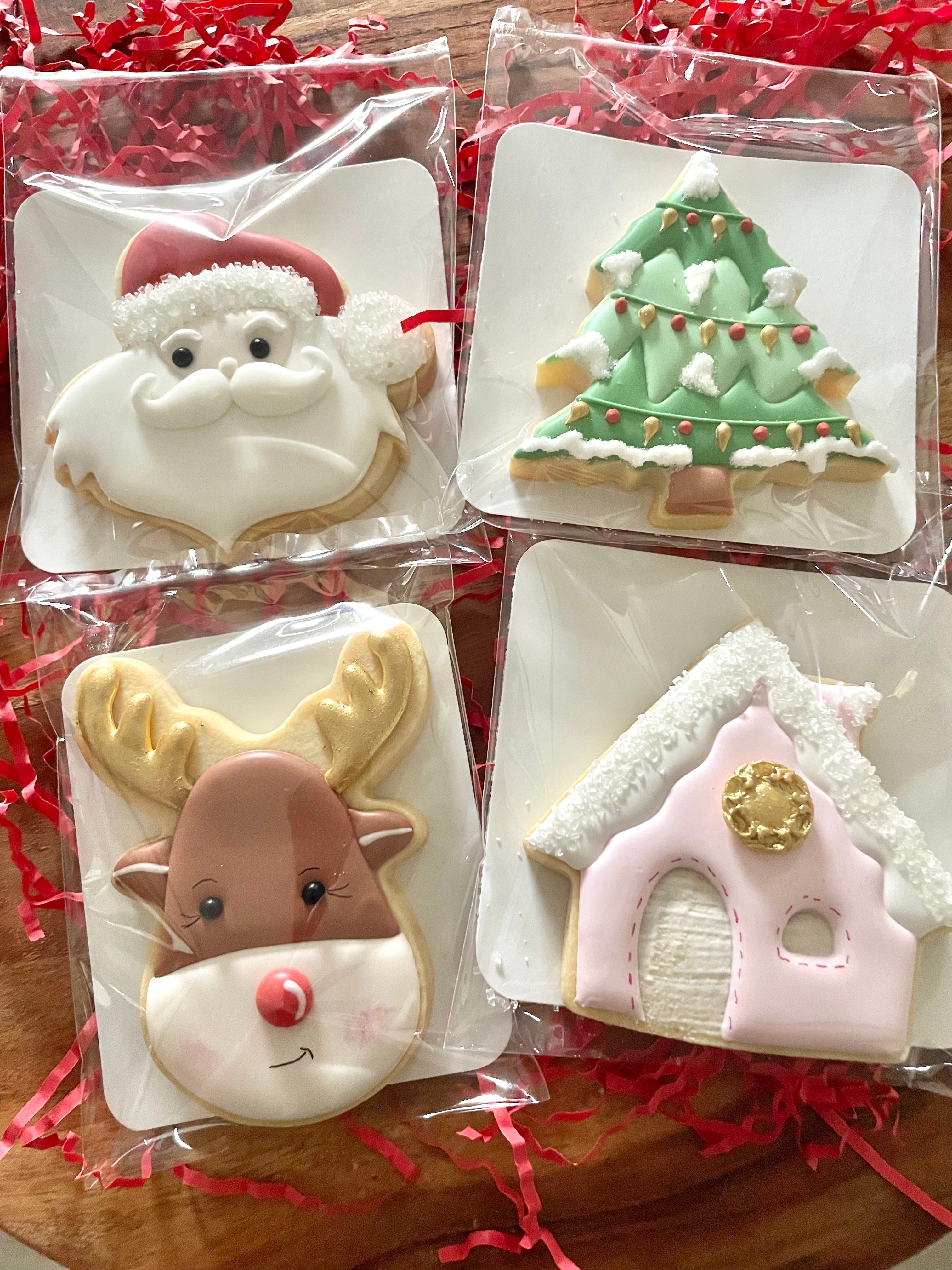 4 Large Christmas Cookie pack