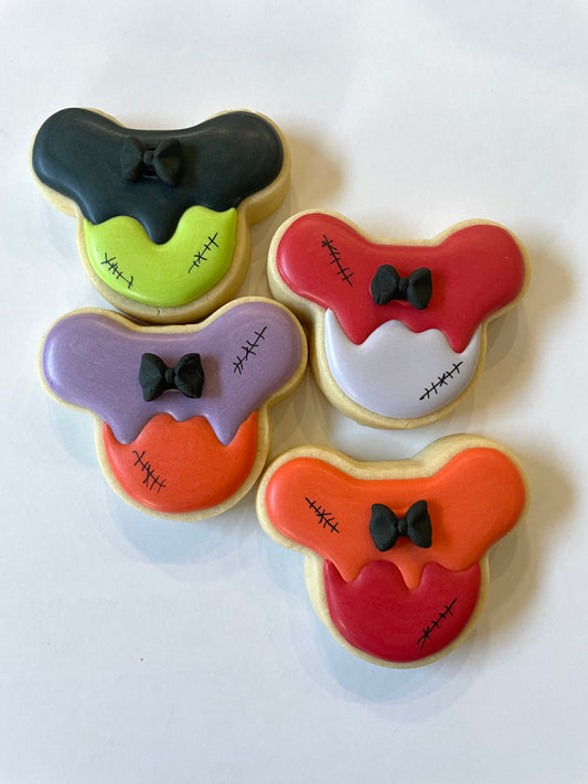 Halloween Mickey Mouse Mini Cookies