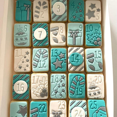 25 Day Fondant Advent Cookie Calendar