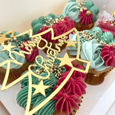 Fancy Christmas Cupcakes