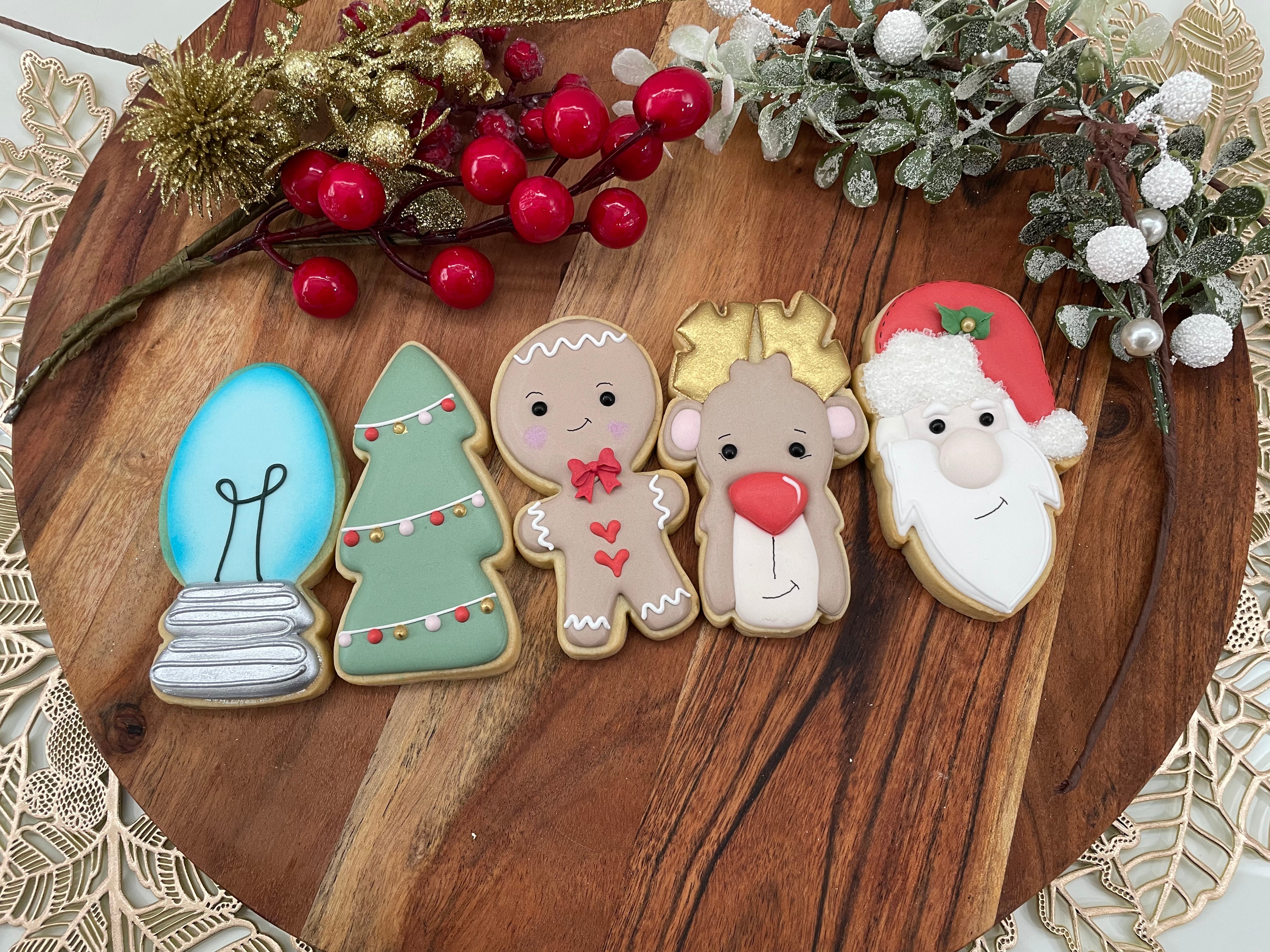 Tall Christmas Cookies 5 Pack