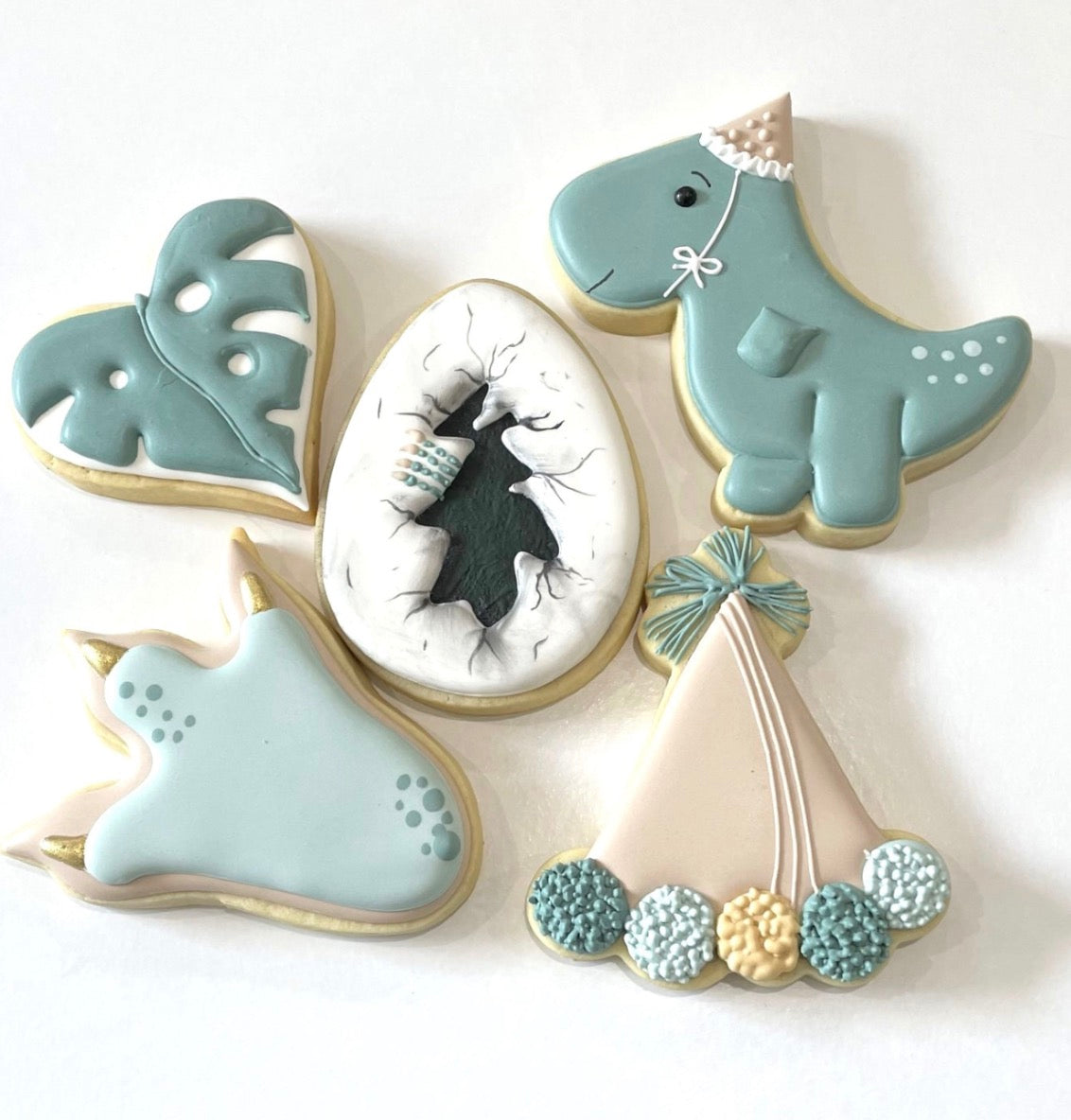 Dinosaur Birthday Party Cookie Decorating Class