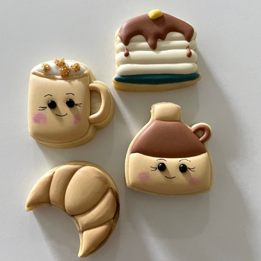 Pancake Stack Breakfast Mini Cookies