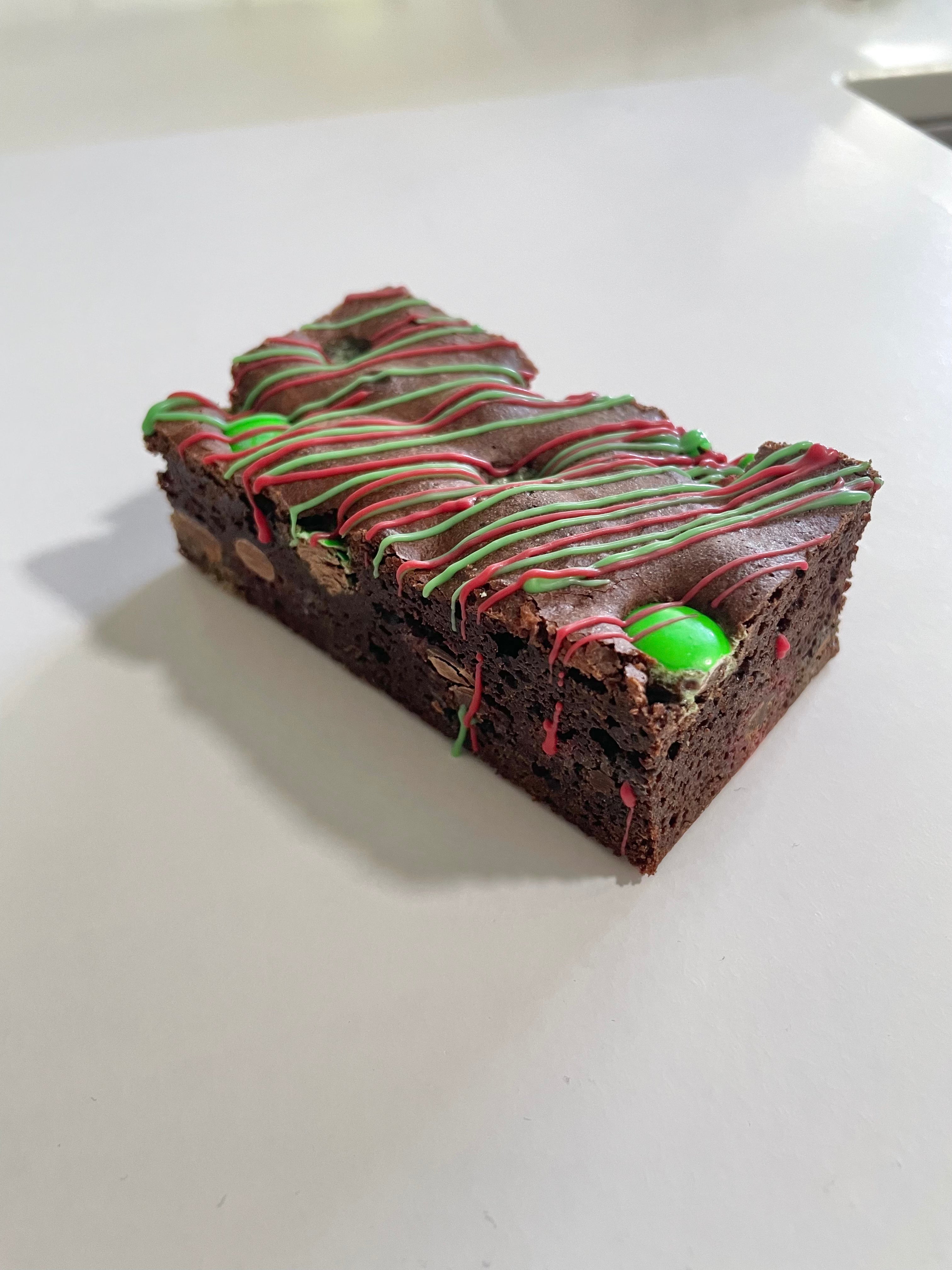 Christmas M and M’s Brownie