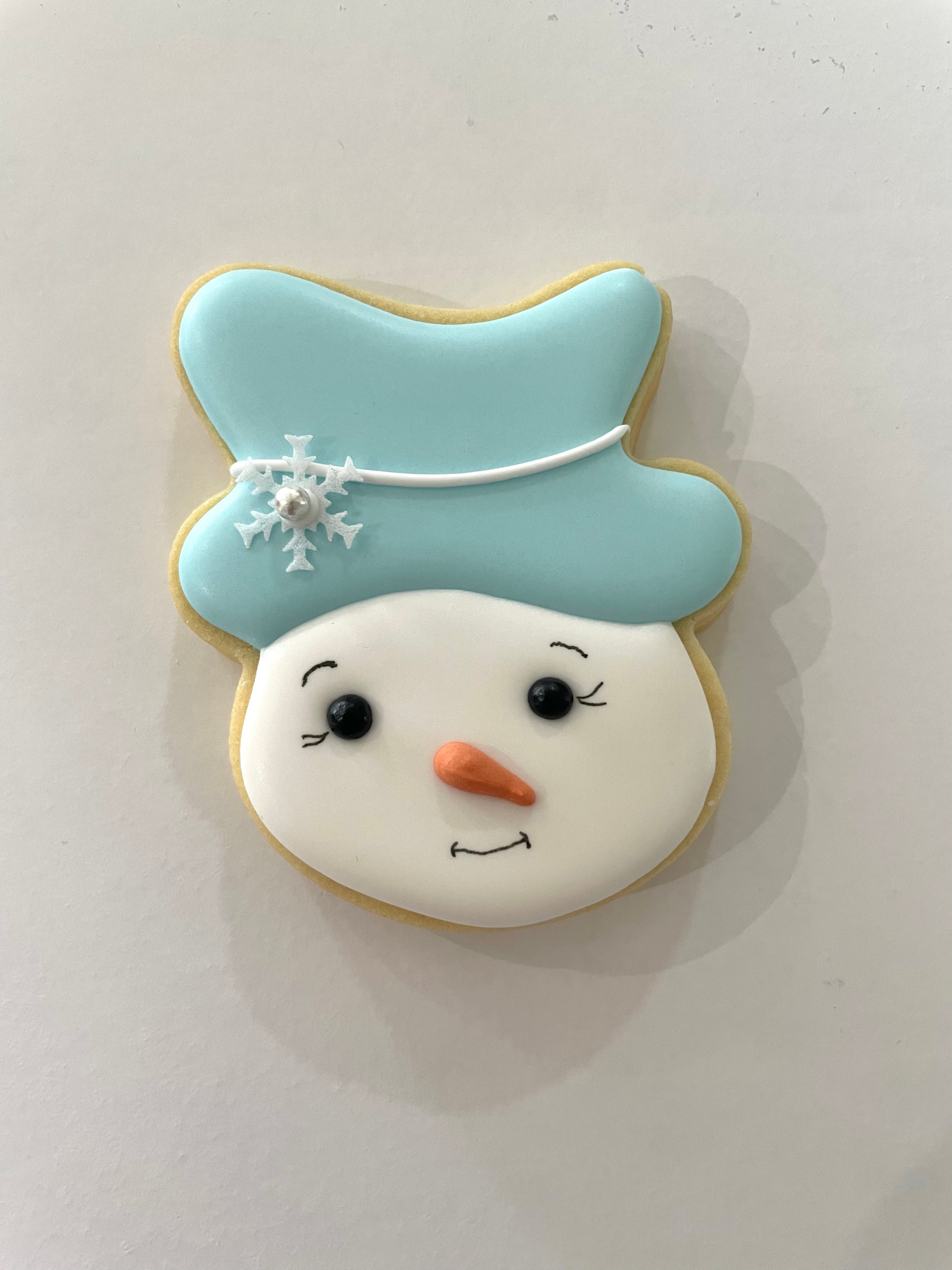 Snowman Face Cookie