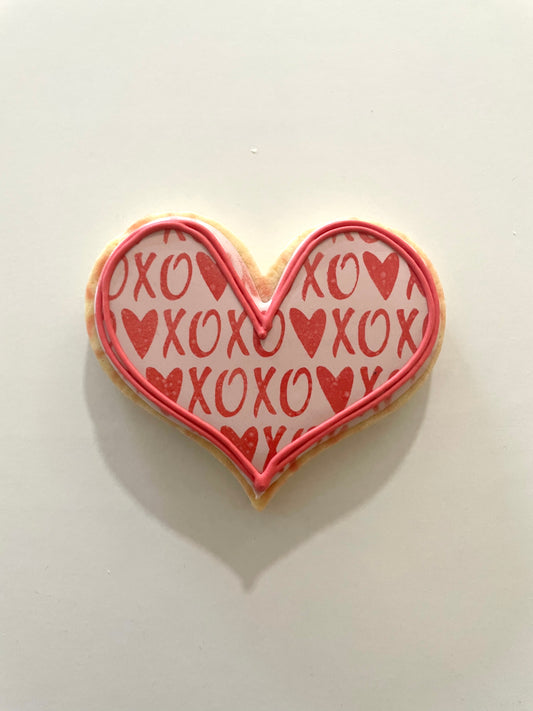 XO Heart Cookie